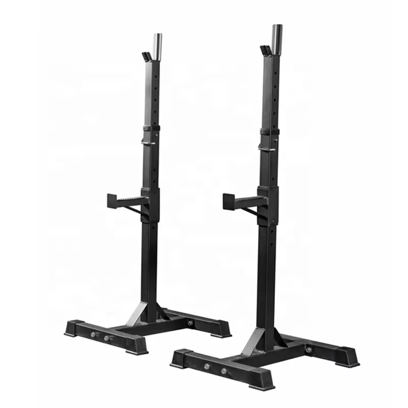 Home Gym Folding Rack - Adjustable Squat Stand Heavy Duty Semi