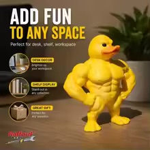Home Gym Aesthetic - Muscular Duck Statue - Funny Gym