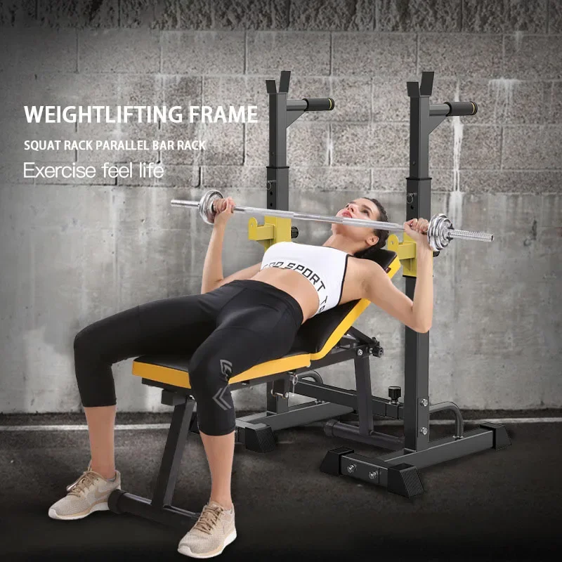 Leg Press Machine - Upgrade Multifunctional Weight Dumbbell Bench Rack