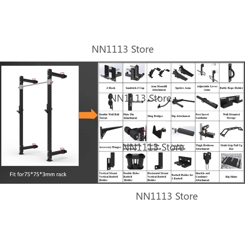 W6301 Gym Equipment 41.5'' Fol - Home Gym Folding Rack ulasan dan harga