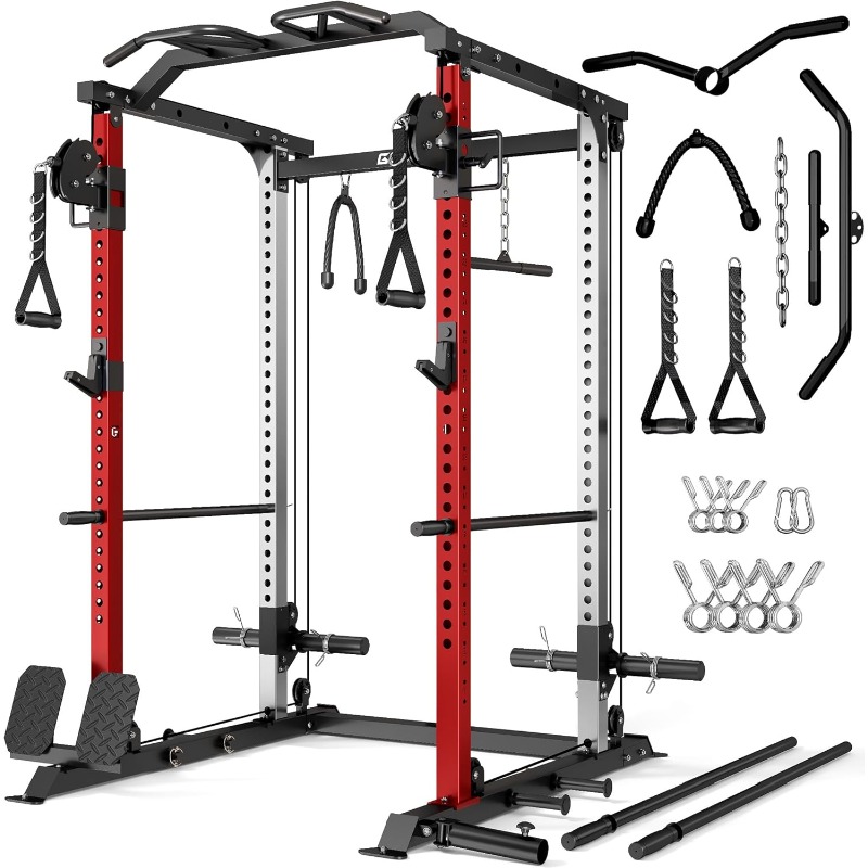 DP01 Power Cage, 2000LBS Squat - Squat Rack Power ulasan dan harga