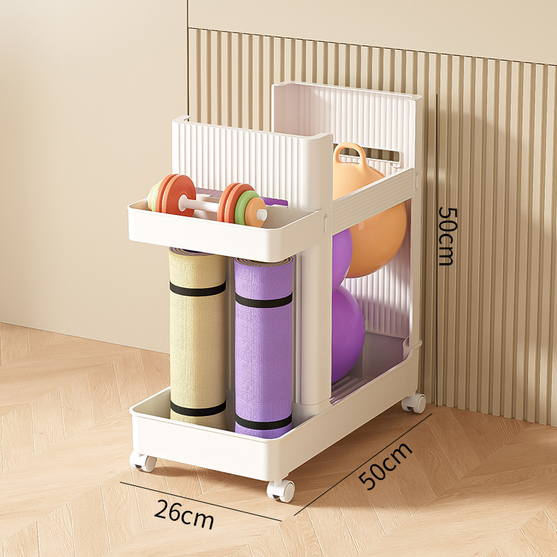 Rolling Yoga Mat Storage Rack  - Home Gym Folding Rack ulasan dan harga