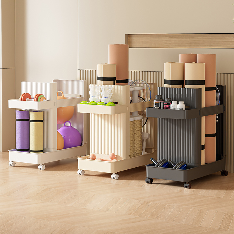 Rolling Yoga Mat Storage Rack  - Home Gym Folding Rack ulasan dan harga