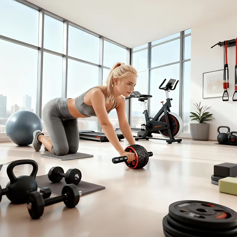 Ab Roller Wheel and Knee Mat,  - Home Gym Garden ulasan dan harga
