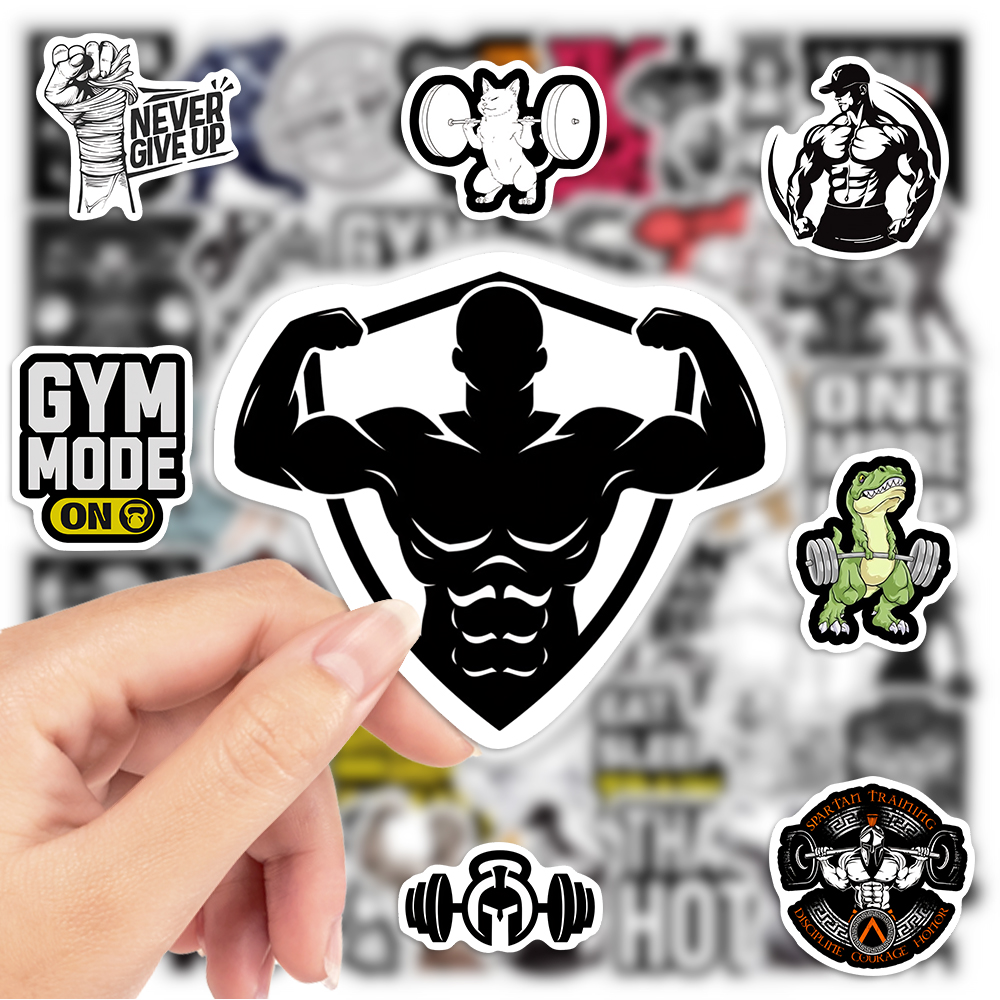 Fitness GYM Stickers Vinyl Wat - Home Gym Aesthetic ulasan dan harga