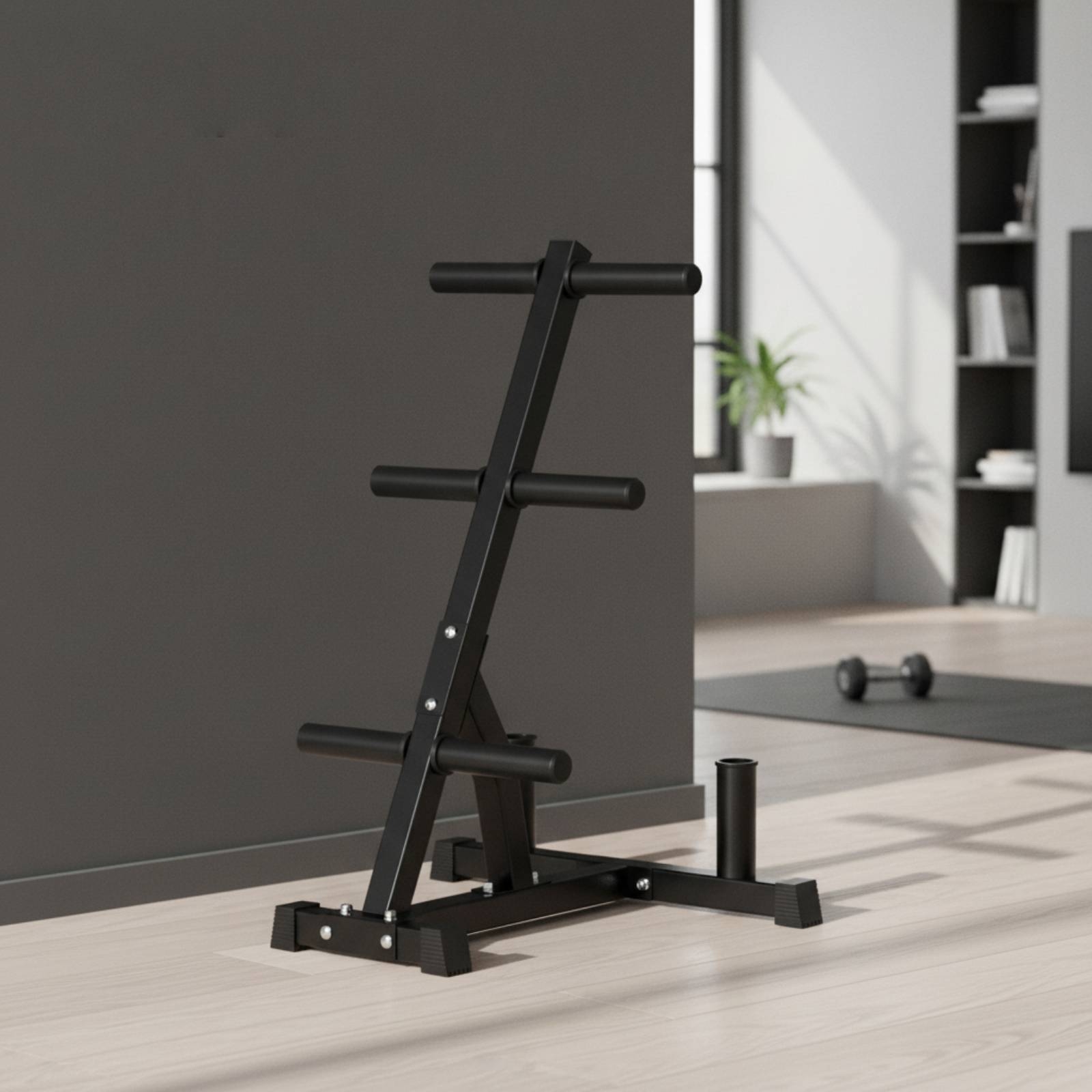 Barbell Plate Rack Space-Savin - Home Gym Folding Rack ulasan dan harga
