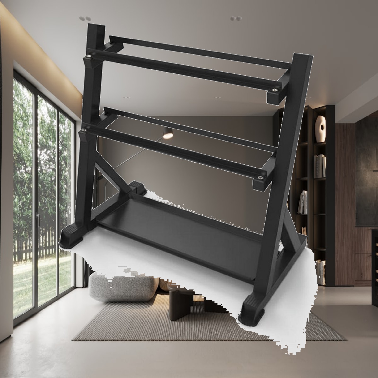 3 Tier Dumbbell Rack Saving He - Home Gym Training ulasan dan harga