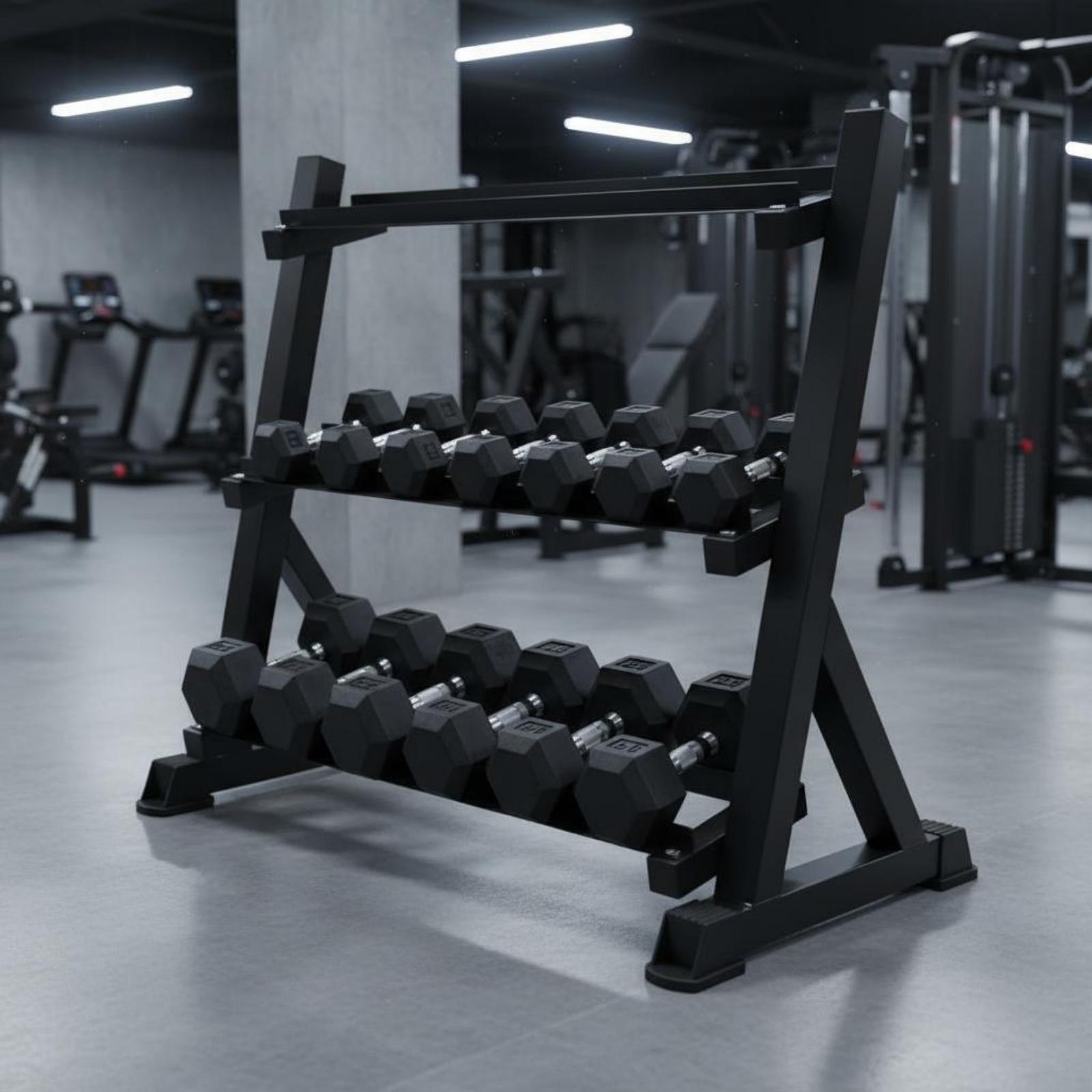 3 Tier Dumbbell Rack Saving He - Home Gym Training ulasan dan harga