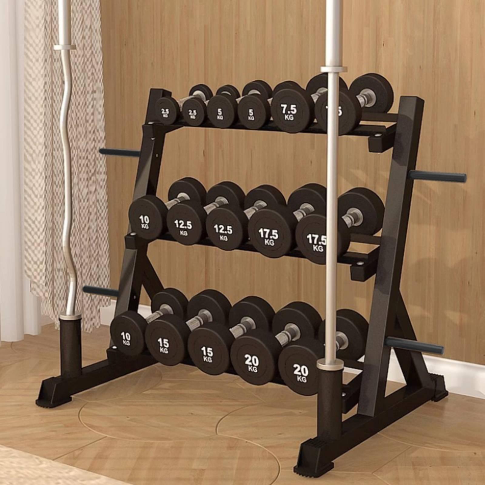 3 Tier Dumbbell Rack Saving He - Home Gym Training ulasan dan harga