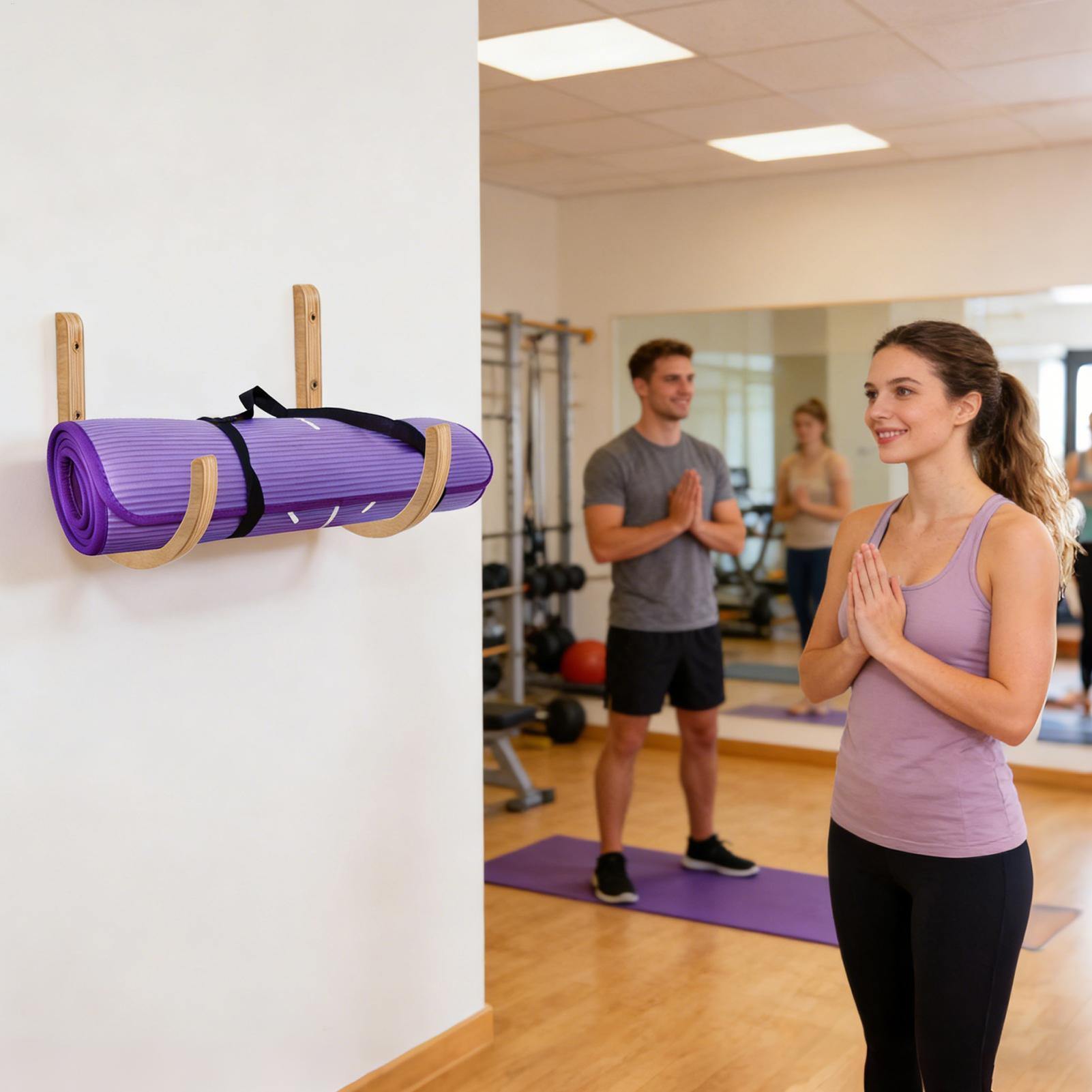 Yoga Mat Storage Rack 2 Pieces - Home Gym Folding Rack ulasan dan harga