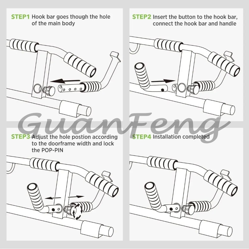 Door Frame No‑Screw Pull‑Up Ch - Chin Up Doorframe ulasan dan harga