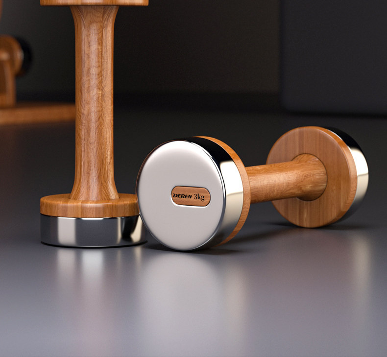 Wood & Steel Adjustable Dumbbe - Home Gym Design ulasan dan harga