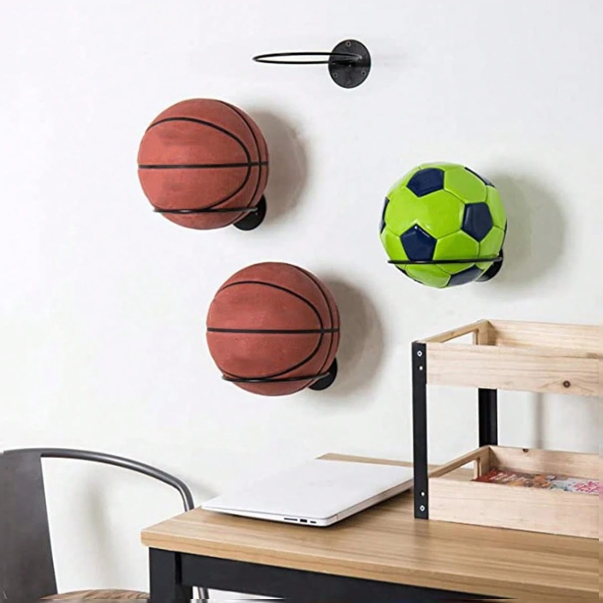 Space Saving Wall Mounted Bask - Home Gym Folding Rack ulasan dan harga