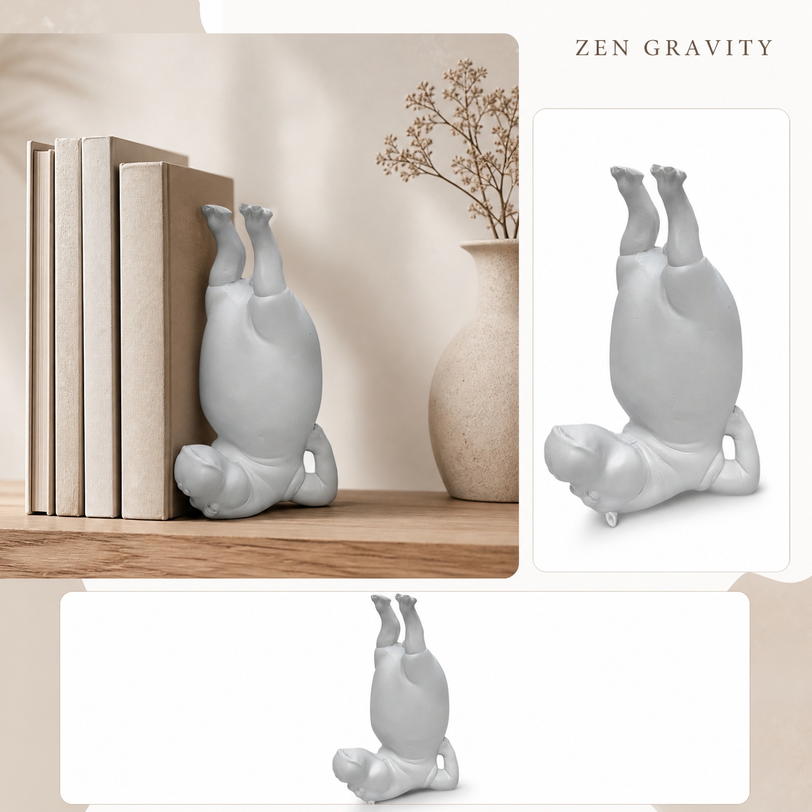 Yoga Hippo Resin Figurine Zen  - Home Gym Zen ulasan dan harga