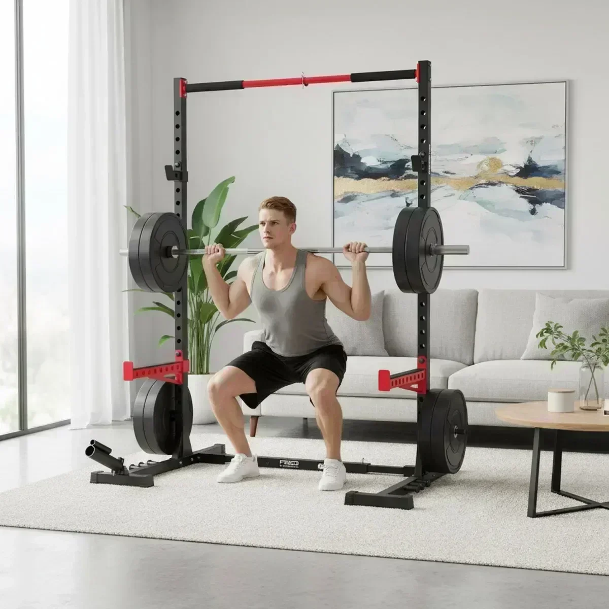Adjustable Home Gym Squat Rack - Squat Rack Power ulasan dan harga