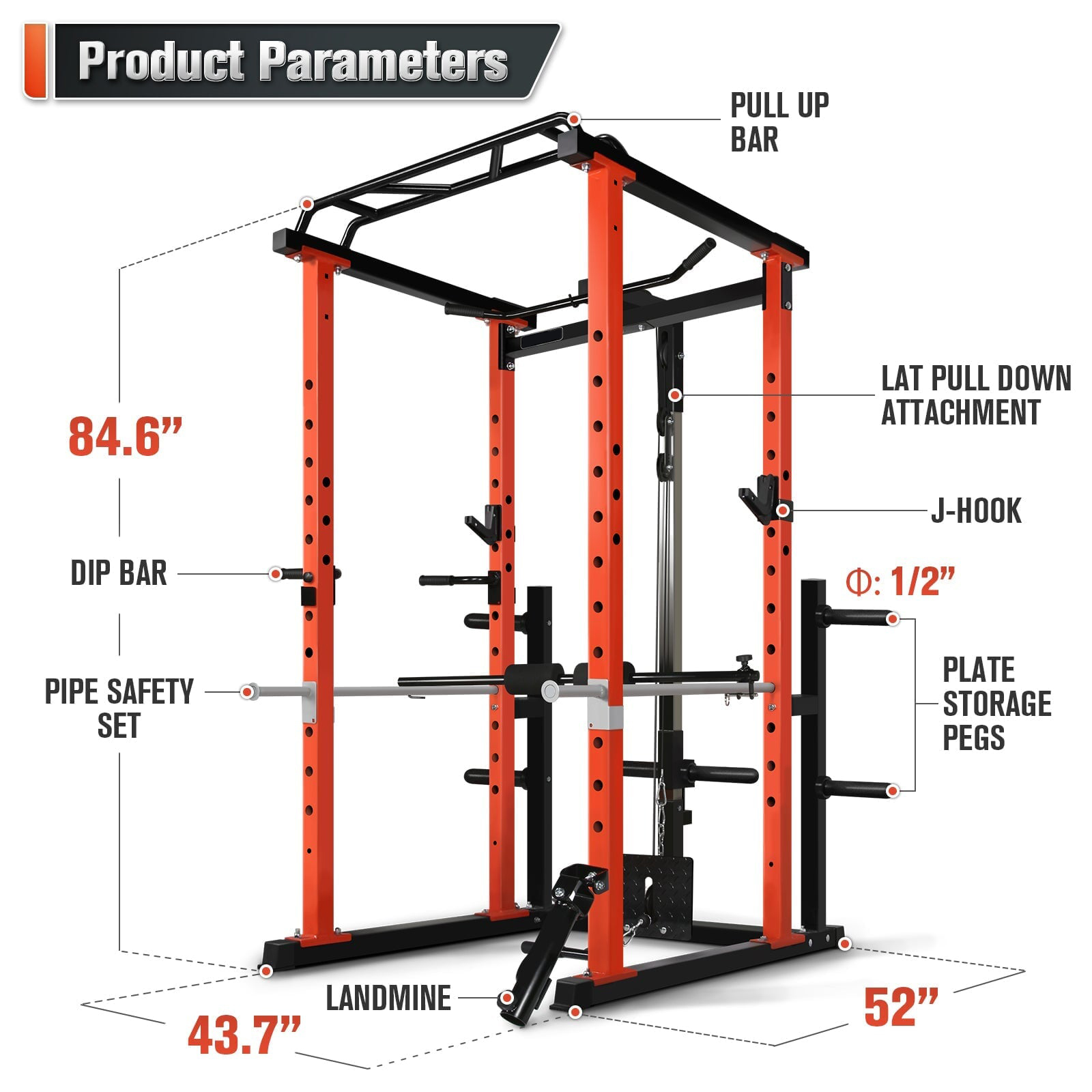 Commercial  Multi-function Pow - Squat Rack Power ulasan dan harga