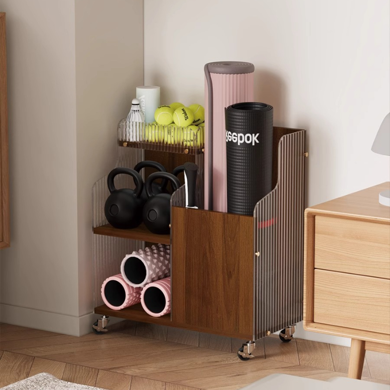 Yoga Mat Storage Organizer Bas - Home Gym Folding Rack ulasan dan harga