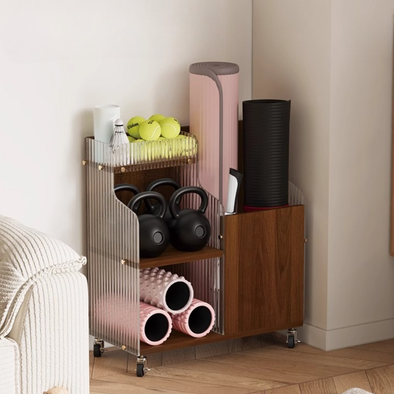 Yoga Mat Storage Organizer Bas - Home Gym Folding Rack ulasan dan harga