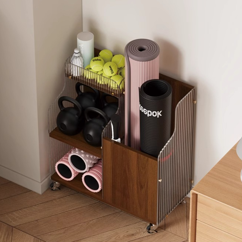 Yoga Mat Storage Organizer Bas - Home Gym Folding Rack ulasan dan harga