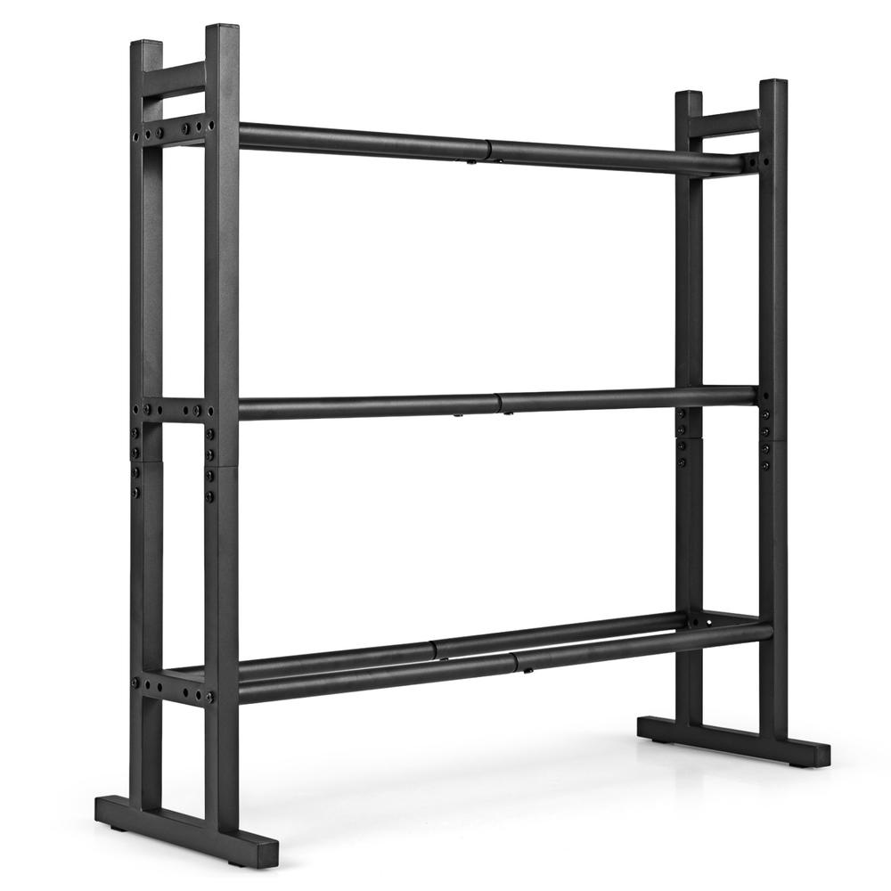Heavy Duty 3-Tier Dumbbell Rac - Home Gym Gym Equipment ulasan dan harga