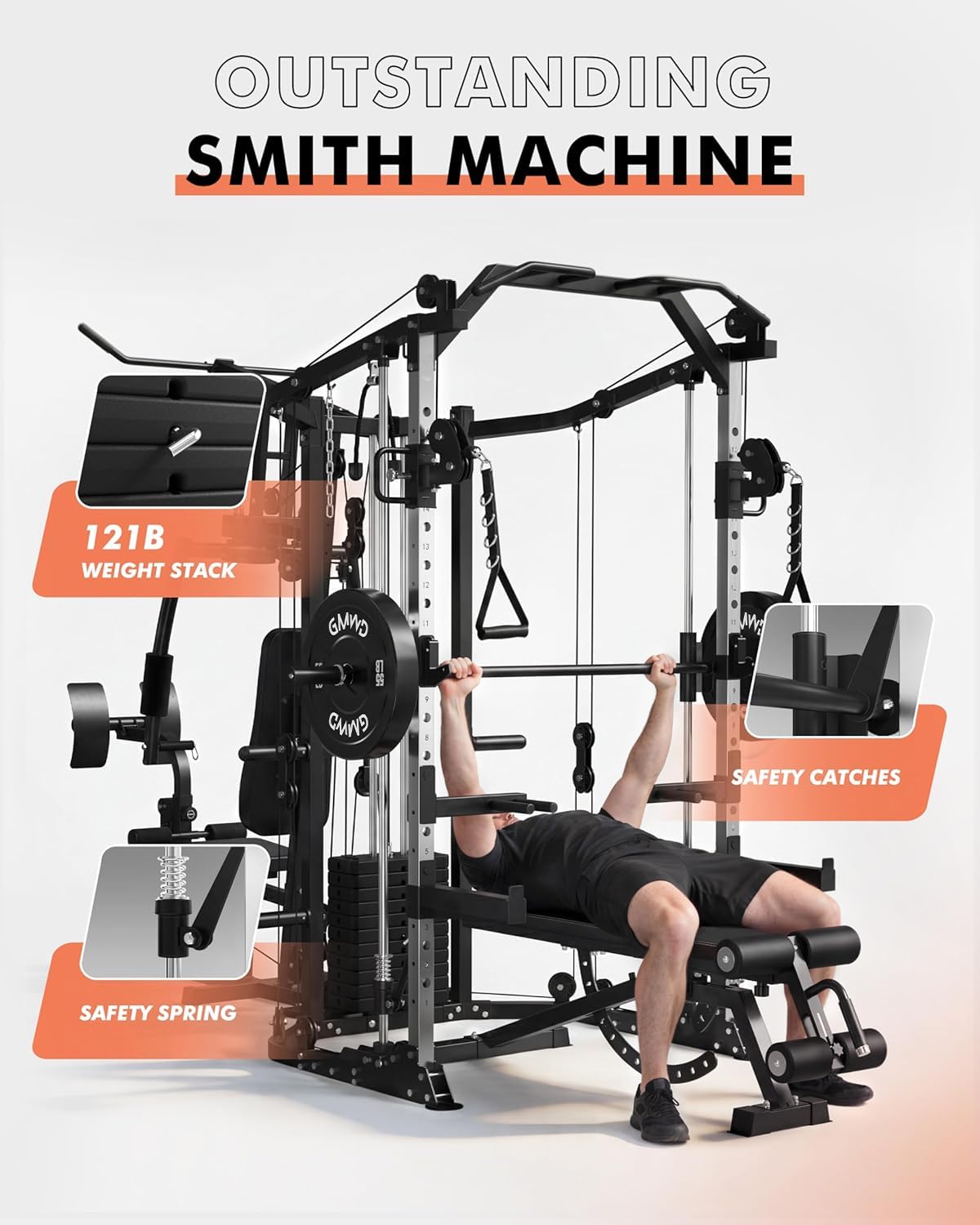 Dual-Station SmithΔ Machine Po - Home Gym With Smith Machine ulasan dan harga