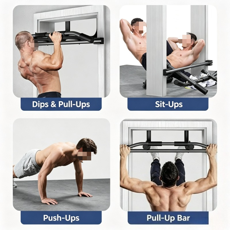 Portable Door Frame Chin-Up Ba - Chin Up Doorframe ulasan dan harga