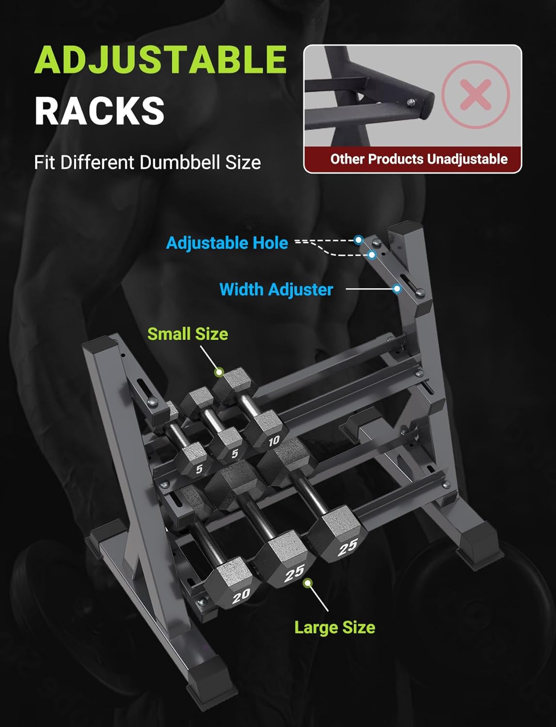 Home Gym Dumbbell Rack, 3 & 5  - Home Gym Training ulasan dan harga